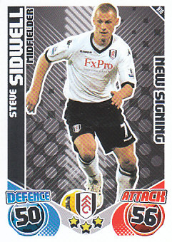 Steve Sidwell Fulham 2010/11 Topps Match Attax New Signing #N16